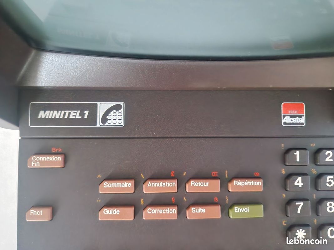 Minitel 1 Alcatel – Modèle PTT 1985, Vintage Rétro, Pour Pièces Ou Déco