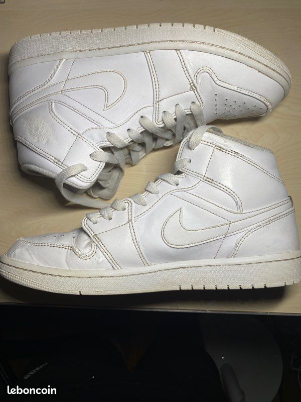 Jordan 1 mid blanche (image 8)