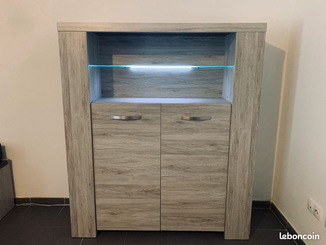 Armoire Vitrine a LED "Malone" (image 2)