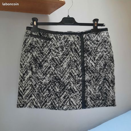 Jupe Courte Femme CHATTAWAK Grise En Coton - Taille 36/38, Occasion En Excellent état