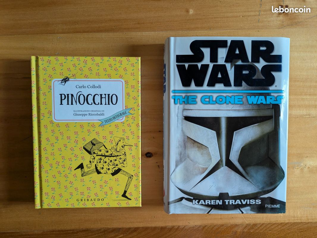 Pinocchio + The clone Wars (livres italiens) (image 1)