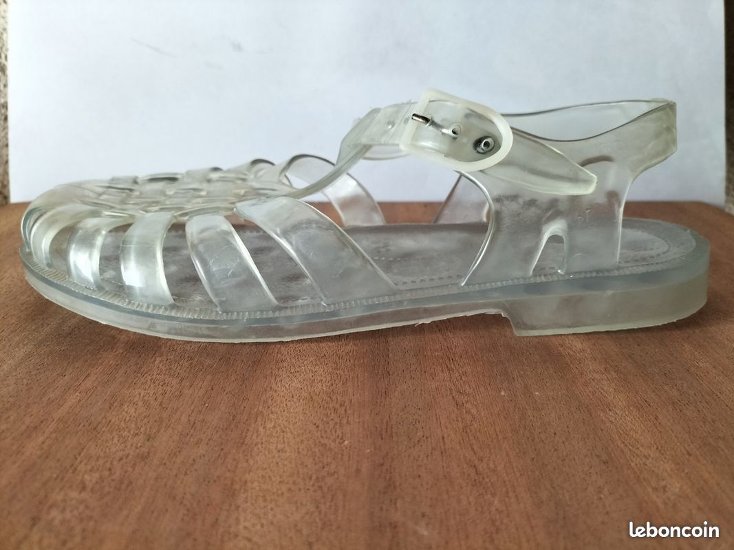 Sandales Méduses transparentes " SARRAIZIENNE " T 38 (image 3)