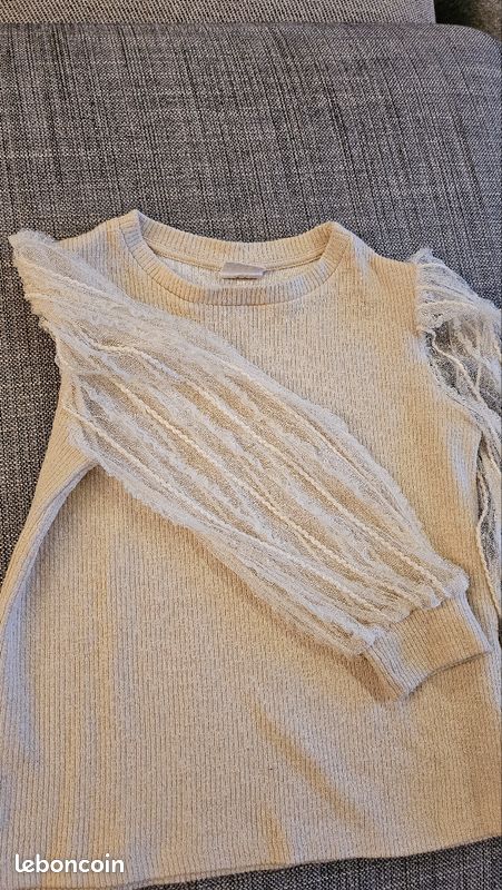 Haut fille creme (image 2)
