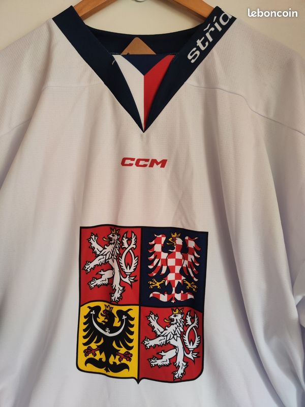 Maillot Shirt Trikot De Hockey Sur Glace République Tchèque N°15 Tg. XL