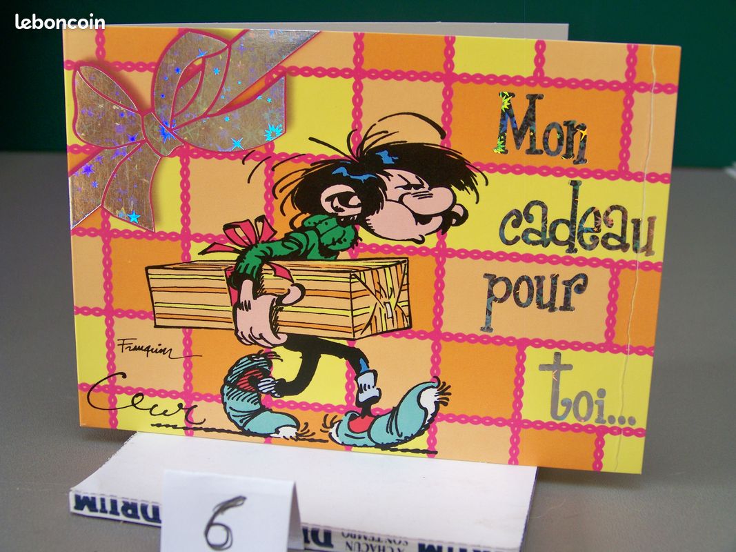 Cartes postales doubles Gaston Lagaffe 2003_2 (image 1)