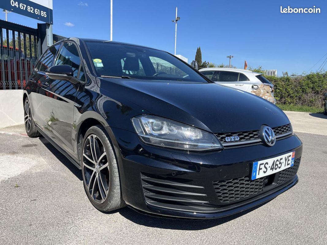 Volkswagen golf gtd 2.0 tdi 184 cv bv dsg 6 suivi complet vw camera / sieges cuir / feux led (image 2)