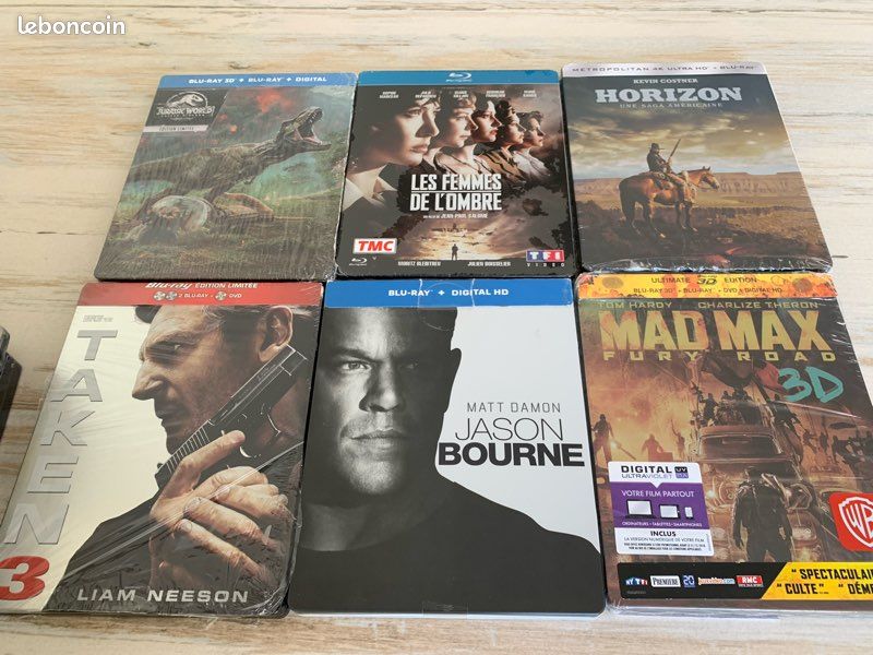 12 Coffrets SteelBooks Blu-ray - Édition Collector - Blu-ray 3D + Blu-ray + DVD - Coffret SteelBooks 4K Ultra HD + Blu-Ray comme Neuf (image 5)