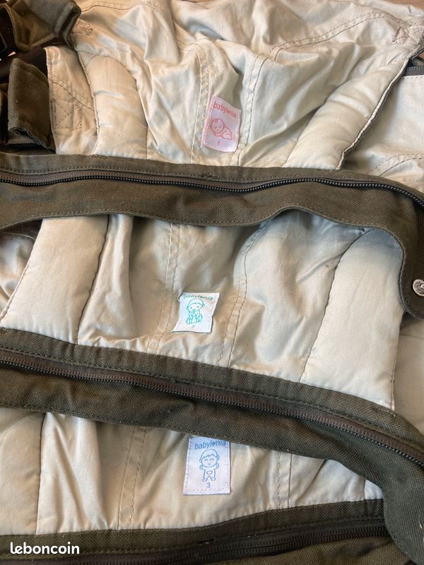 Porte-bébé Babylonia Flexia – Kaki – Excellent état (image 3)