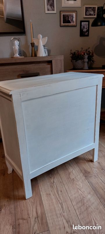 Commode ancienne rénovée – esprit atelier chic / brocante (image 4)