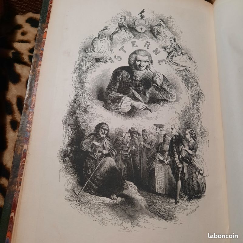 Illustré XIXe. Voyage sentimental de Sterne. Par J.Janin et Tony Johannot (image 2)
