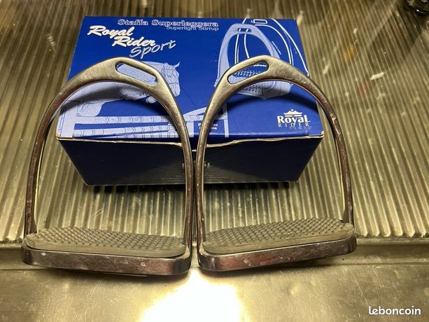 Étriers Royal Rider Sport Ultra-Légers – 225g La Paire – Argent, Largeur 4.75 (Neufs)