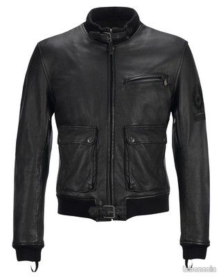 Veste Moto Cuir Belstaff Fairing Pure Avec Protection D30 - Taille UK 8, Neuf Avec étiquettes