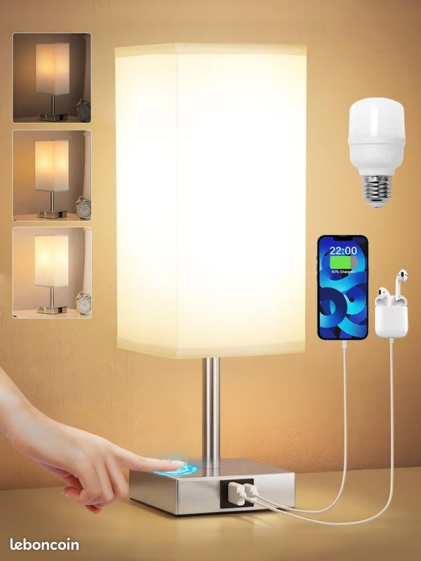 SYOND Lampe de Chevet, Lampe De Table, Lampe de Table Moderne E14