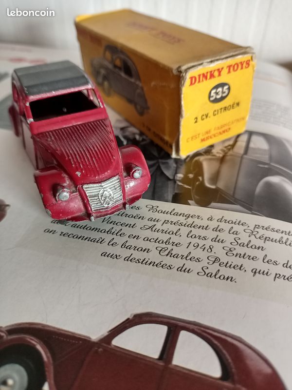 Dinky Toys France 535 Citroën 2CV Double (réf 24T) - Boîte D'origine