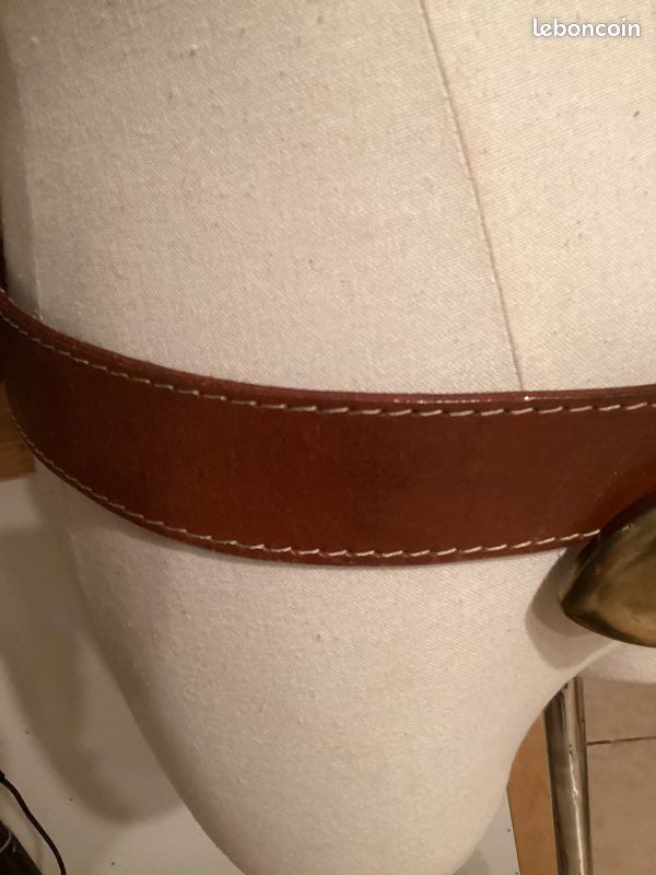 Ceinture en cuir vachette 3 mm épaisseur 72/84 cm mixte cosplay reconstitution historique (image 2)