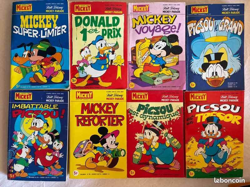 Mickey Parade 21 numéros de 1974 à 1981 (image 1)