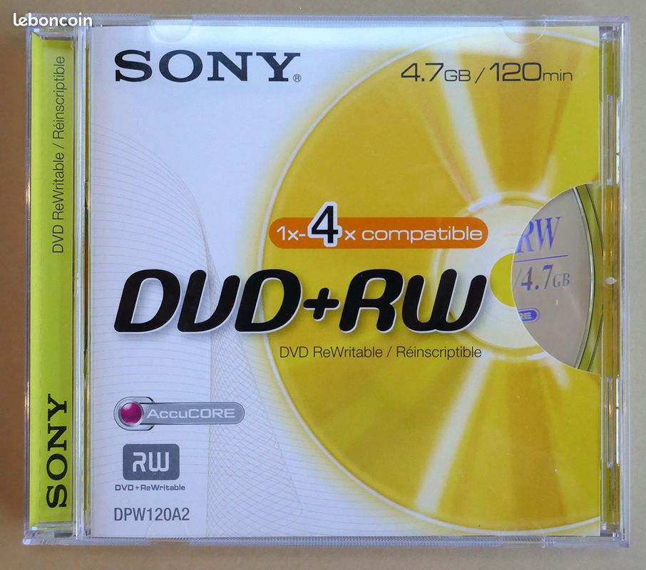 DVD +RW SONY - Lot de 10 unités (image 1)