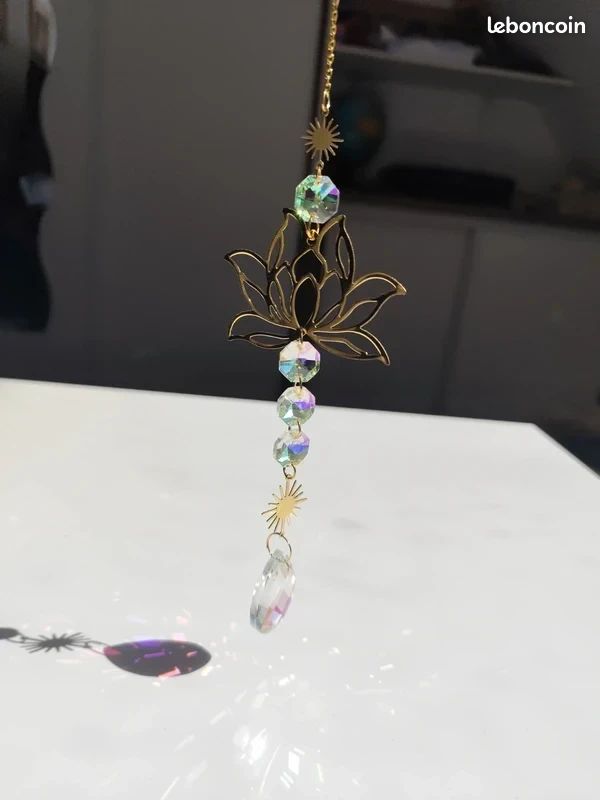 Attrape-soleil / Suncatcher "Fleur de lotus" (image 3)