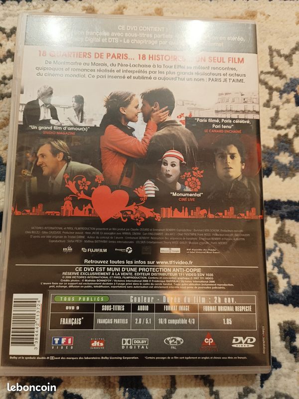 DVD Paris Je t'aime (image 2)