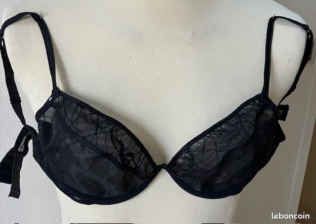 Soutien-gorge Naf Naf 95D, Couleur Violet, Style Push-up - Occasion Très Bon état