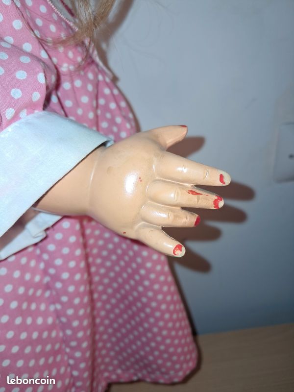 Poupée Ancienne Française B-te SGDG – 63 Cm – Rhodoid – Années 1960 – Vendue En L'état