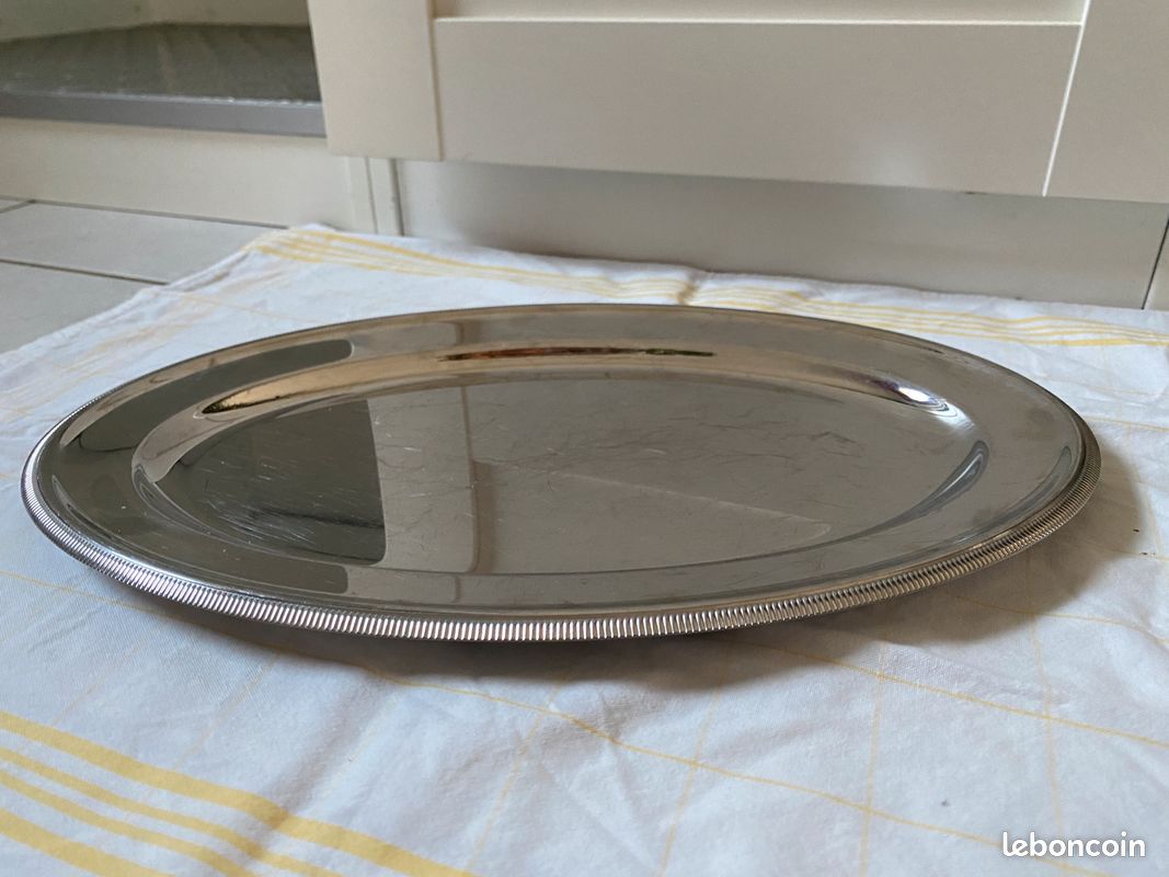 Plat de service en inox Remy Letang