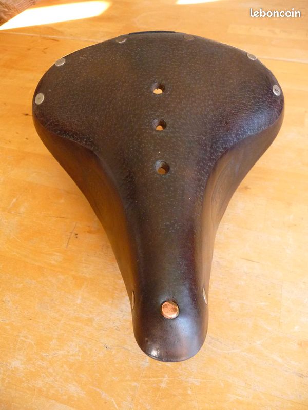 Selle De Vélo Brooks Pour Dame – Cuir Marron – Fabrication Anglaise – Vintage