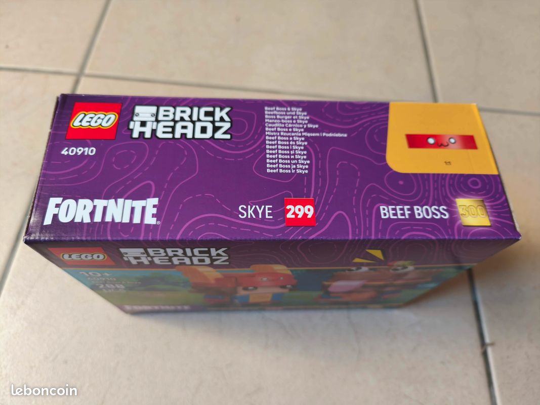 Figurines de Boss Burger et Skye 40910 | BrickHeadz Lego Fortnite (image 3)