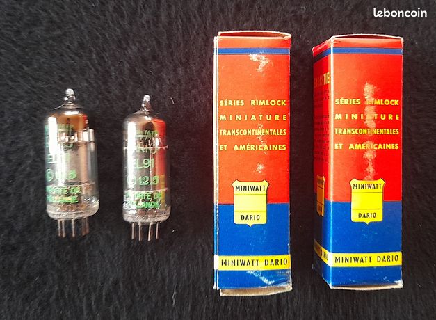 Lampe Tube 12AX7 MiniWatt Dario - Pour Ampli Guitare/hi-fi - Occasion Fonctionnelle
