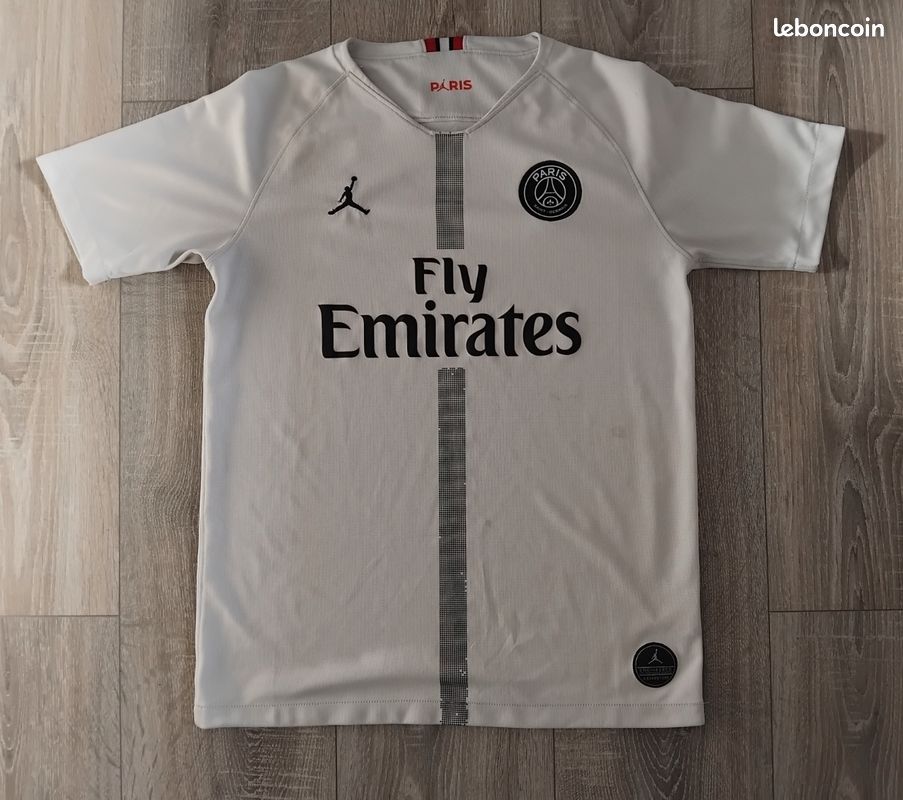 Flocage Officiel Monblason PSG Cavani - Maillot Blanc Third Saison 2018/2019 - Tailles XS à XL