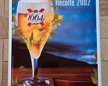 pochoir bière 1664 logo à peindre