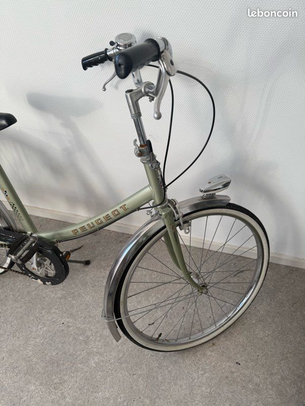 Paire De Roues 650 Pour Vélo Ancien Type Peugeot 1950 - Menal, Aluminium, Occasion Fonctionnelle