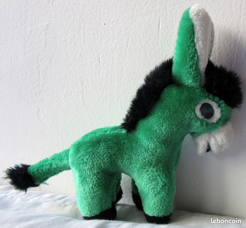 Peluche âne vert (image 1)