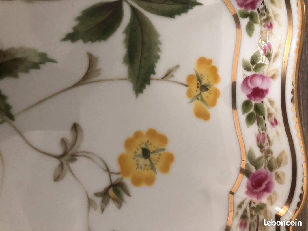 Assiette florale porcelaine japonaise (image 3)
