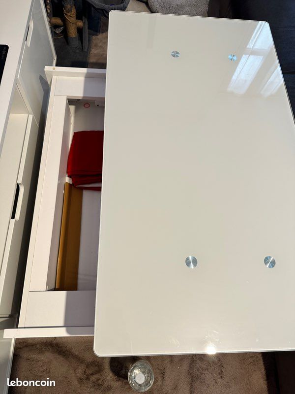 Table basse rectangulaire avec plateau relevable (image 2)