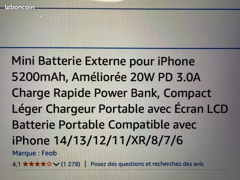 Mini Batterie Externe Sans Fil Magnétique Pour Iphone 12 Mini Pro Pro Max, Vert, Taille Unique