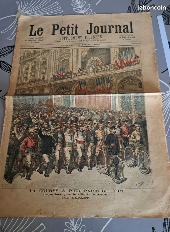 Antiquité. Ancien journal "Le Petit Journal" du 18 juin 1892 – illustré, collection (image 1)