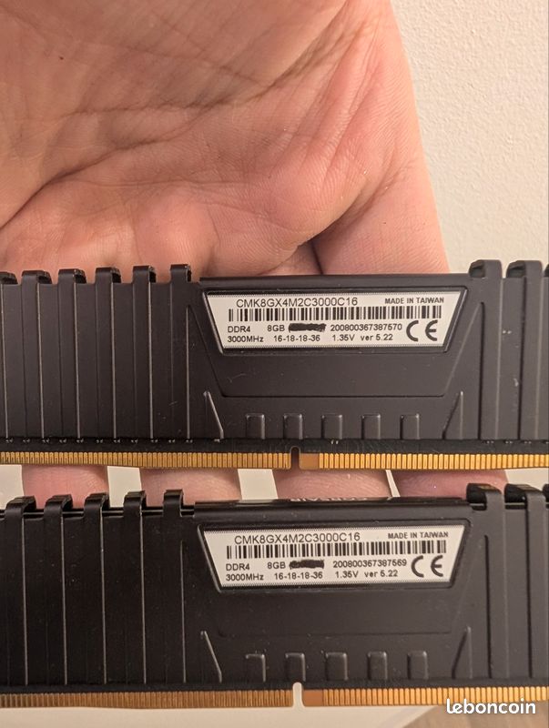 8go DDR4 3000MHz 2*4go (image 3)