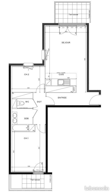 Appartement 3 pièces 64 m² · à Bezons · 64,1 m² · 299 000 €