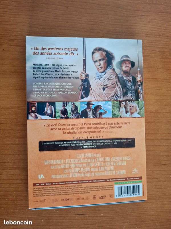 Dvd Film Missouri Breaks d’Arthur Penn (image 2)