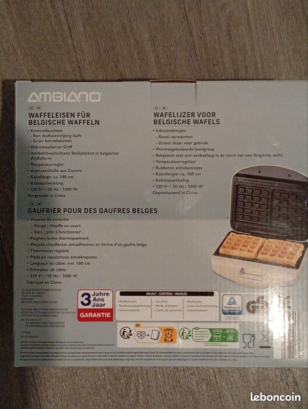 Gaufrier pour des gaufres belges (image 3)