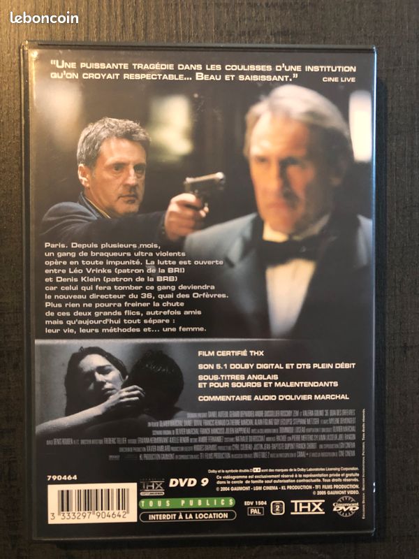 Lot DVD - Policiers : KING OF NEW YORK / 36 QUAI DES ORFEVRES / HENRY : PORTRAIT D'UN SERIAL KILLER (image 2)