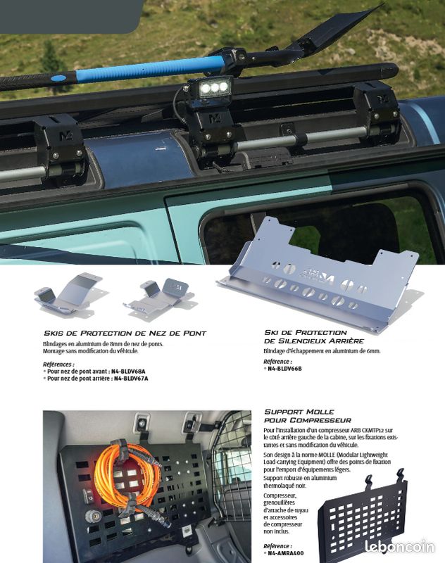 Toutes pieces et accessoires toyota ineos grenadier - max 4x4 (image 3)