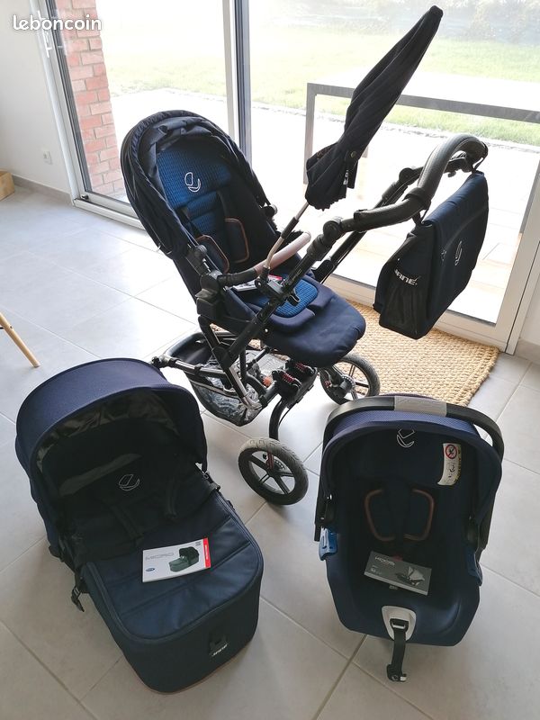 Poussette trio Jané bleue (image 1)
