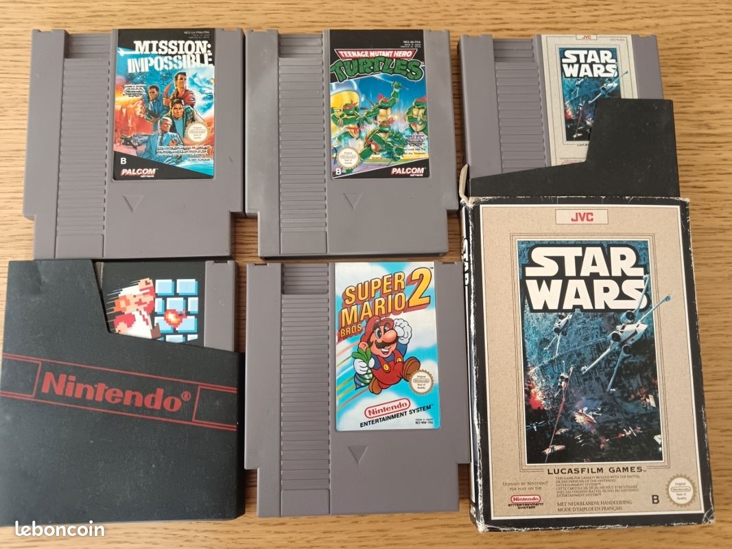 Lot de 5 jeux Nintendo NES (image 1)