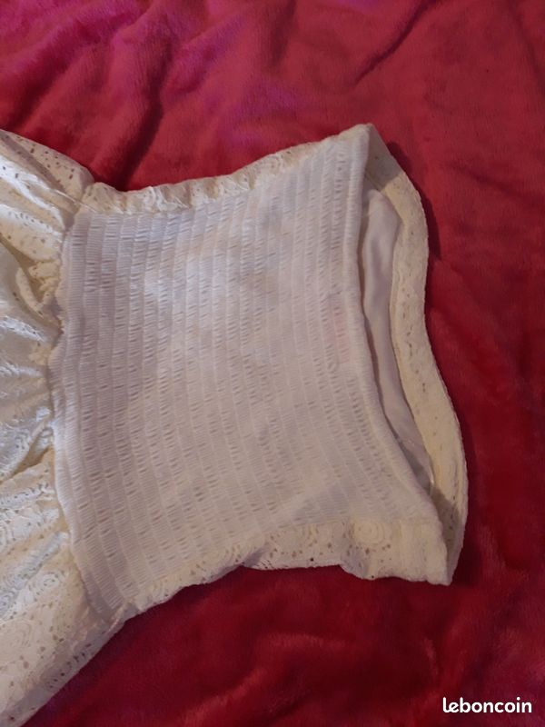 Robe blanche bustier (image 3)