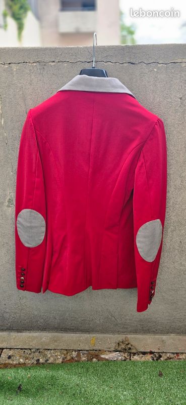 Veste anti-stop Shires Aubrion jeune cavalier - Cerise