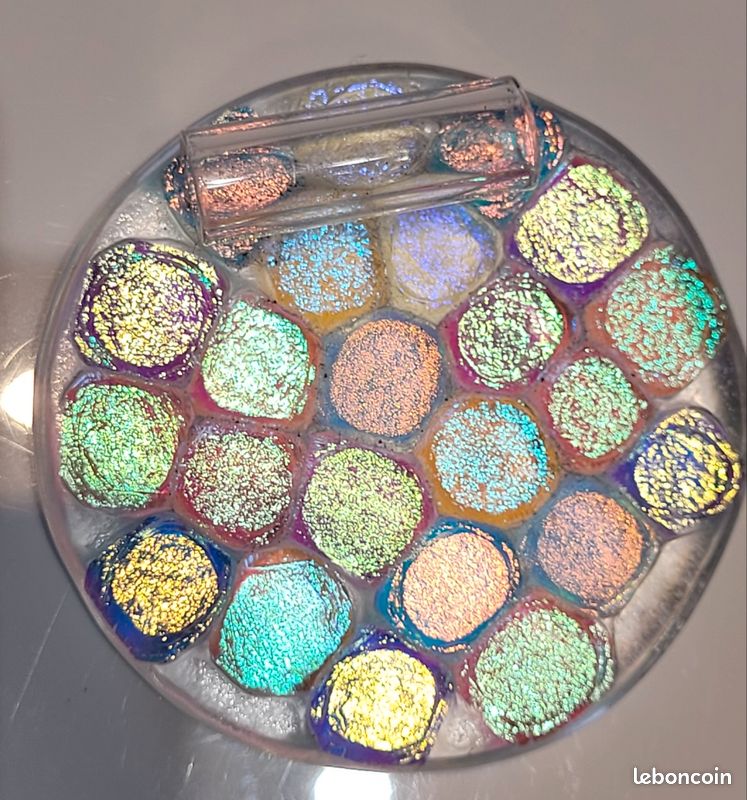Pendentif en verre multicolore (image 2)