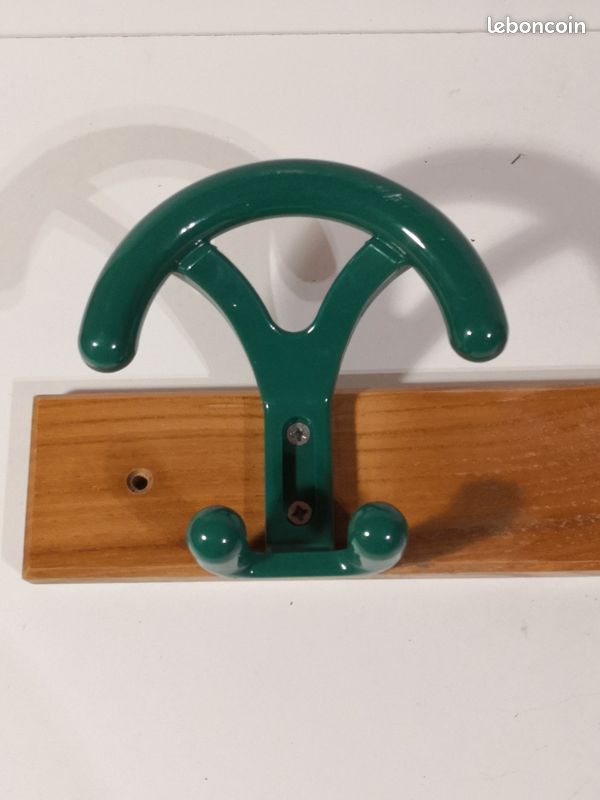 Patère Murale Ghidini Vintage – Bois Et Plastique, Fabrication Italienne