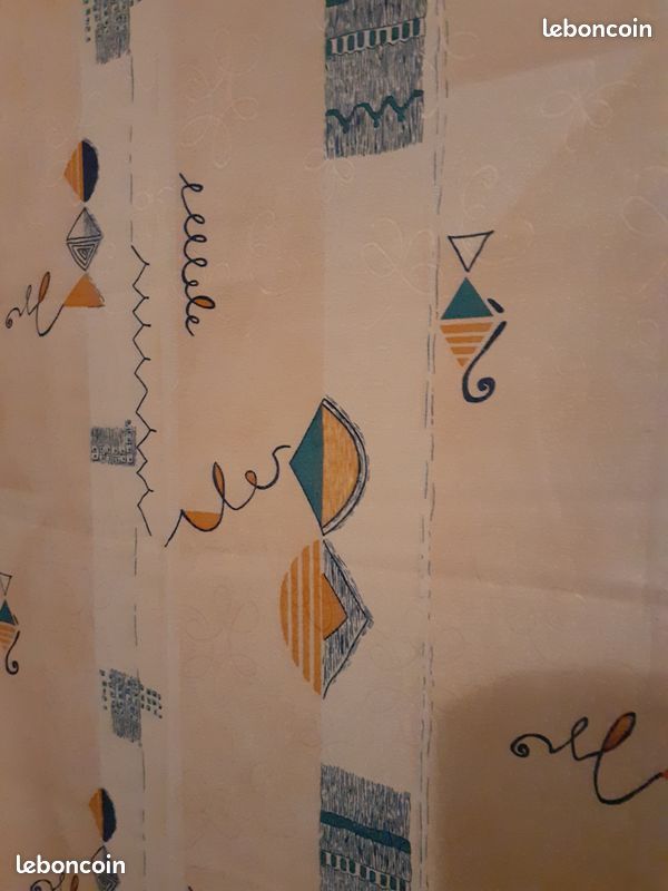 1 lot de 2 doubles rideaux vintage (image 4)